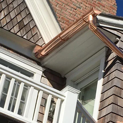 copper gutter installation Dix Hills ny